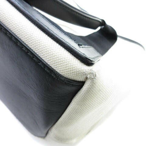[Used] Balenciaga Navy CABAS Navy Hippo Small Handbag Tote Bag Canvas Black