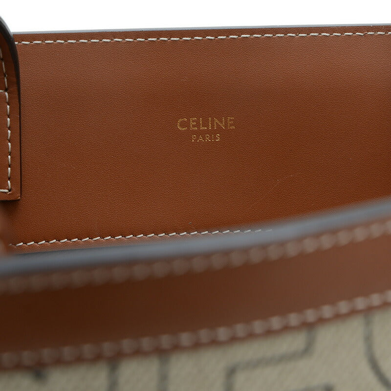 Celine Vertical Hippo 2WAY Bag Small Canvas White 192082ERN [Used] BP [Free