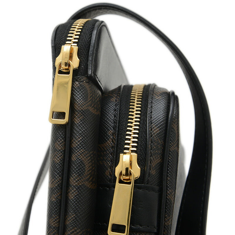 Celine Triomphe Shoulder Bag Black 194282CAA [Used] BP [Free Shipping]