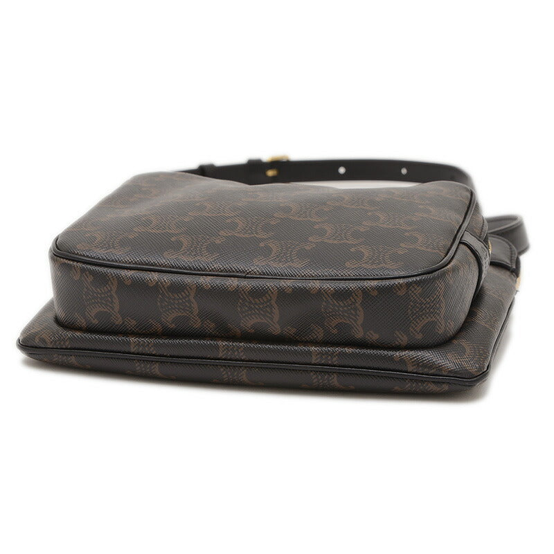 Celine Triomphe Shoulder Bag Black 194282CAA [Used] BP [Free Shipping]
