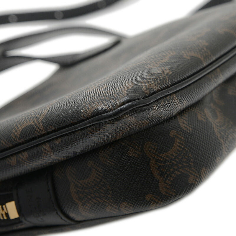 Celine Triomphe Shoulder Bag Black 194282CAA [Used] BP [Free Shipping]