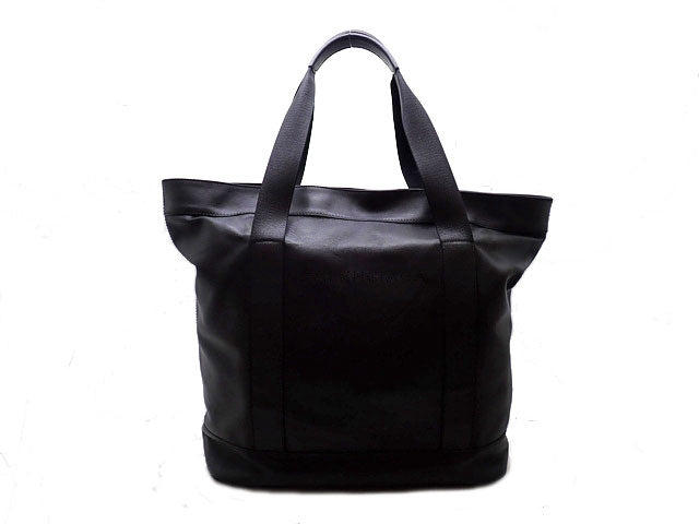 Balenciaga Navy Leather Tote Bag 374767 [Used] Rank B