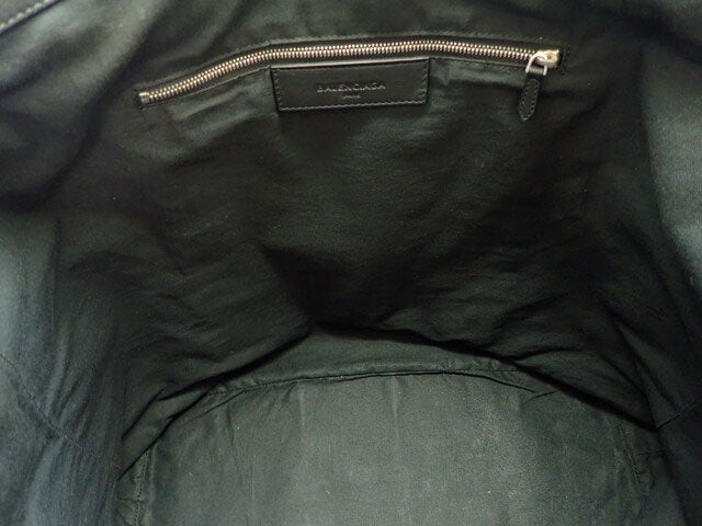 Balenciaga Navy Leather Tote Bag 374767 [Used] Rank B