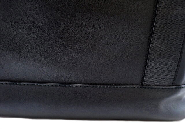Balenciaga Navy Leather Tote Bag 374767 [Used] Rank B