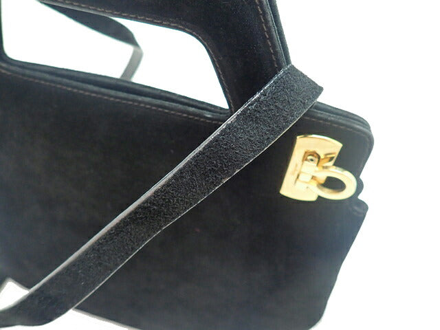 Salvatore Ferragamo GANCINO Nubuck Suede Leather Nubuck Suede Leather 2way Hand