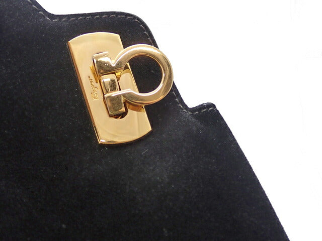 Salvatore Ferragamo GANCINO Nubuck Suede Leather Nubuck Suede Leather 2way Hand