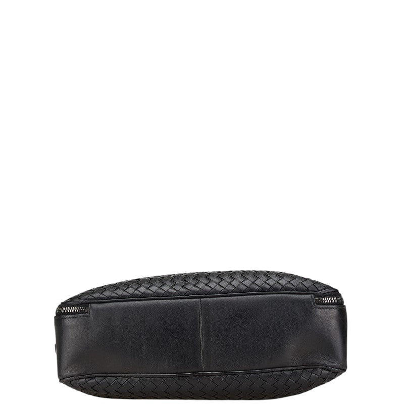 Bottega Veneta Intrecciato Handbag Shoulder Bag 2WAY Black Leather Women's
