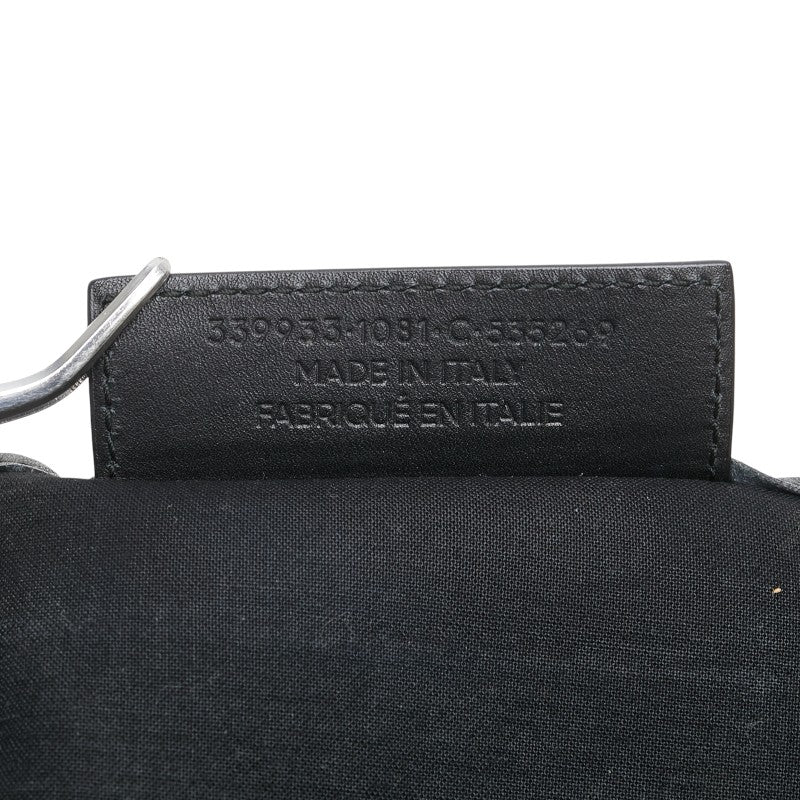 Balenciaga logo handbag tote bag white black canvas leather ladies BALENCIAGA