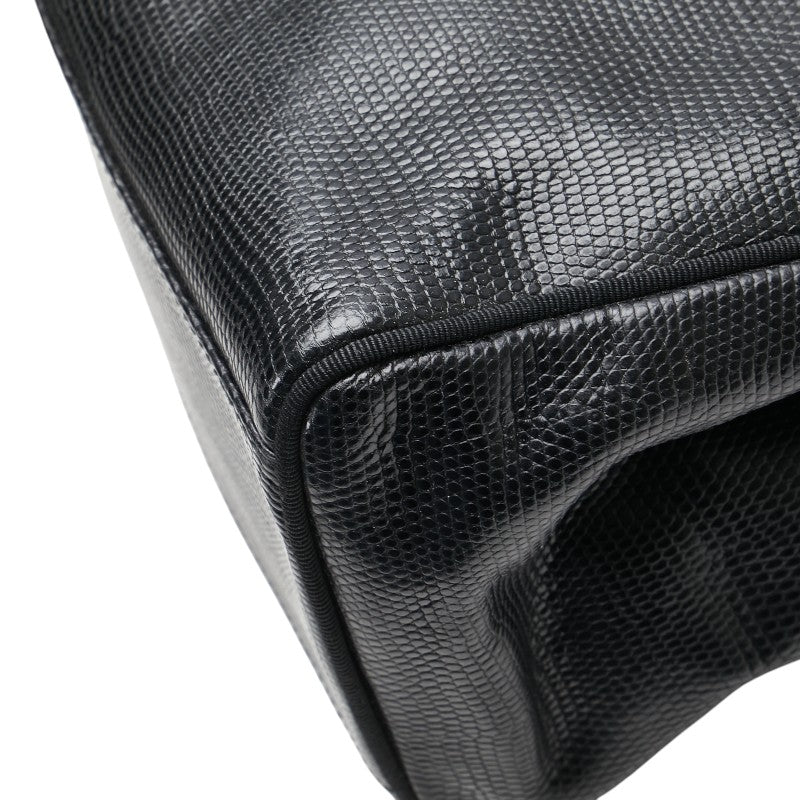 Salvatore Ferragamo Vara Tote Bag Shoulder Bag BK-21 2530 Black Leather Women's