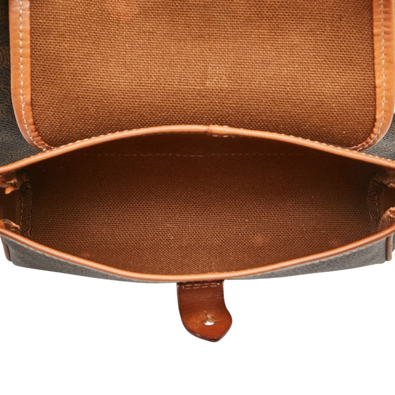 Celine Macadam Handbag Brown PVC Leather Women's CELINE [Used]