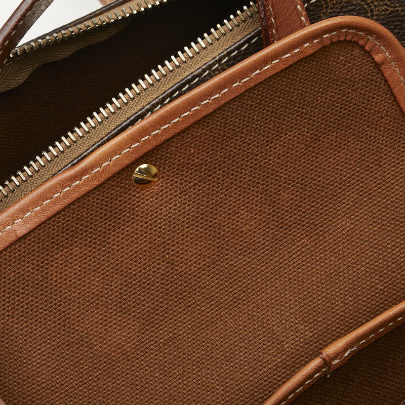 Celine Macadam Handbag Brown PVC Leather Women's CELINE [Used]