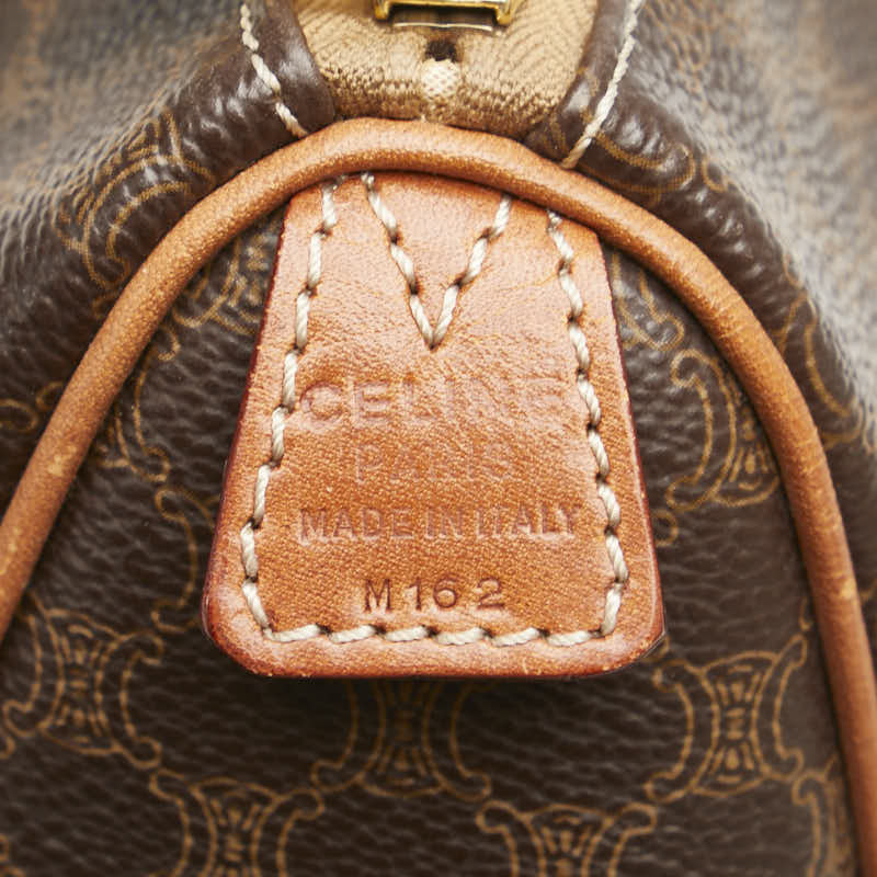 Celine Macadam Handbag Brown PVC Leather Women's CELINE [Used]