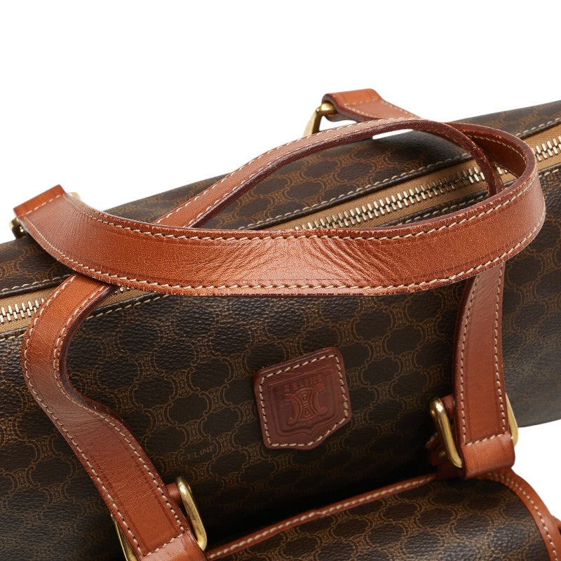 Celine Macadam Handbag Brown PVC Leather Women's CELINE [Used]