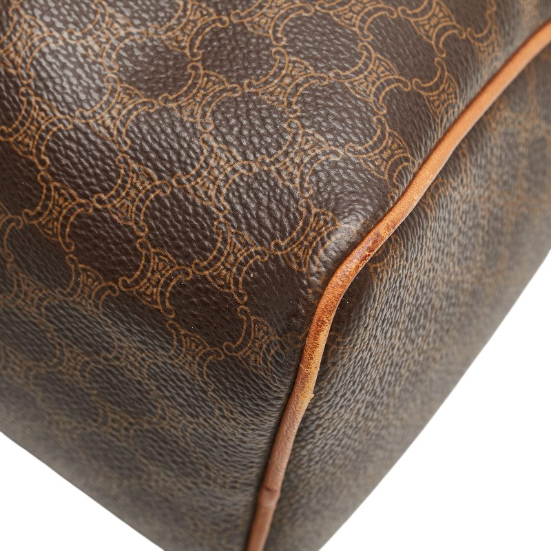 Celine Macadam Handbag Brown PVC Leather Women's CELINE [Used]