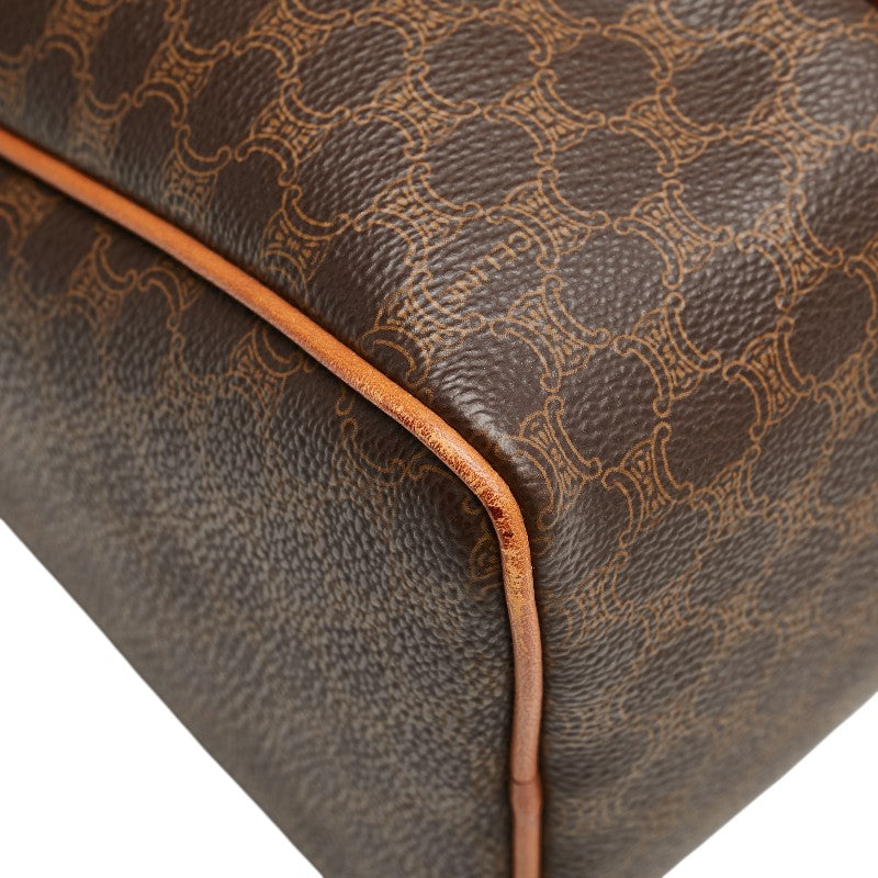 Celine Macadam Handbag Brown PVC Leather Women's CELINE [Used]