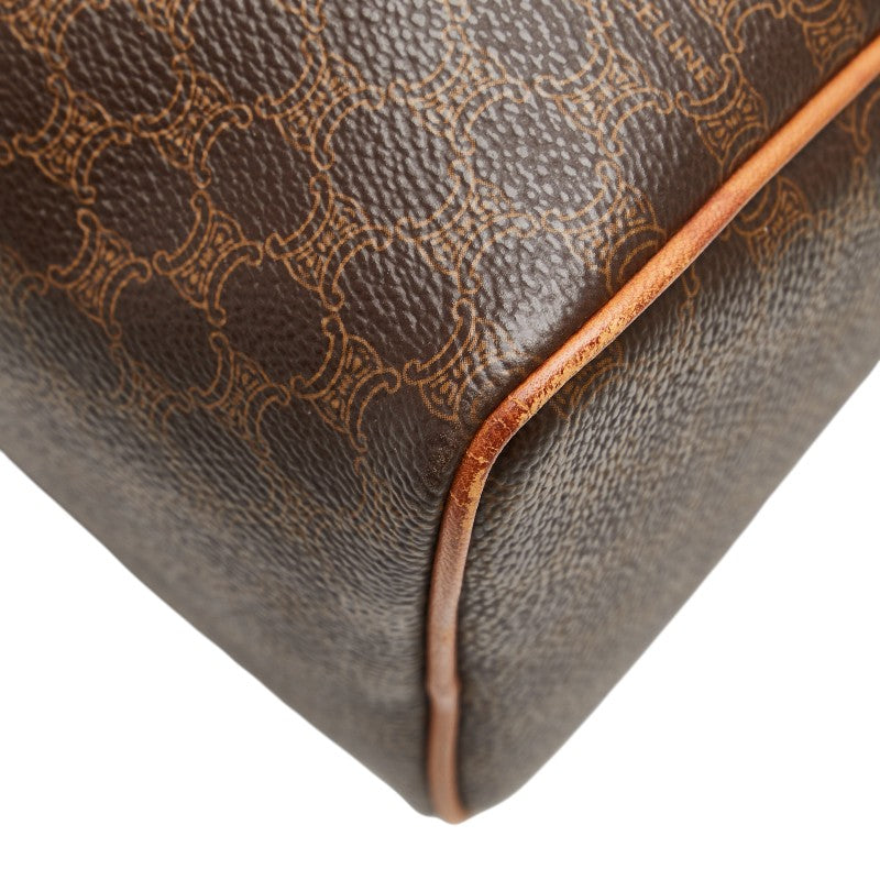 Celine Macadam Handbag Brown PVC Leather Women's CELINE [Used]