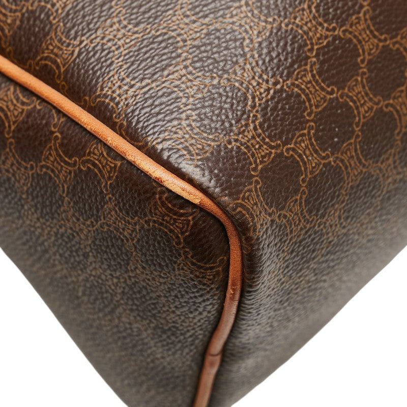 Celine Macadam Handbag Brown PVC Leather Women's CELINE [Used]