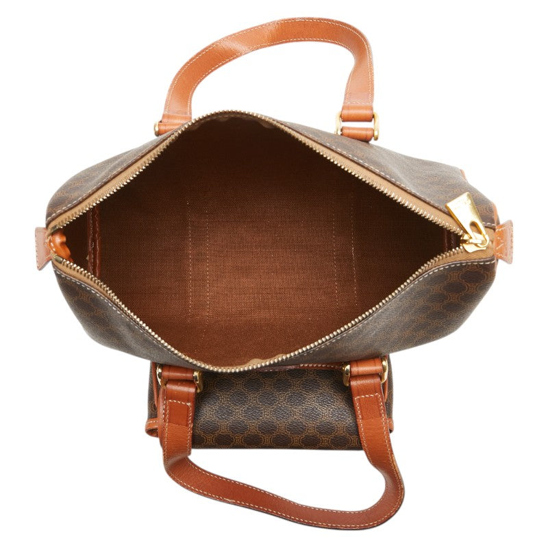 Celine Macadam Handbag Brown PVC Leather Women's CELINE [Used]