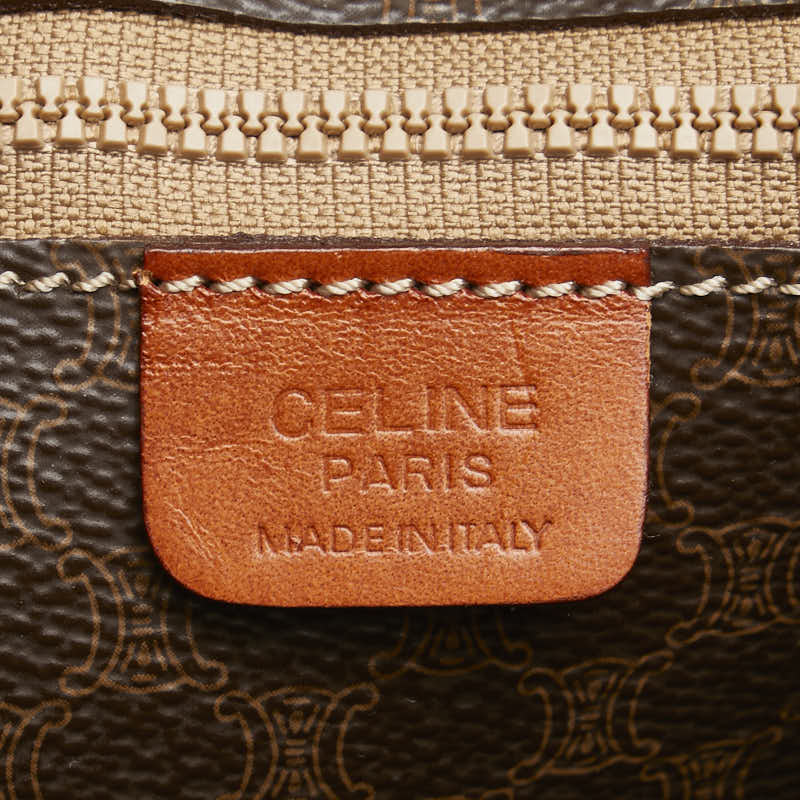 Celine Macadam Tote Bag Brown PVC Leather Women's CELINE [Used]