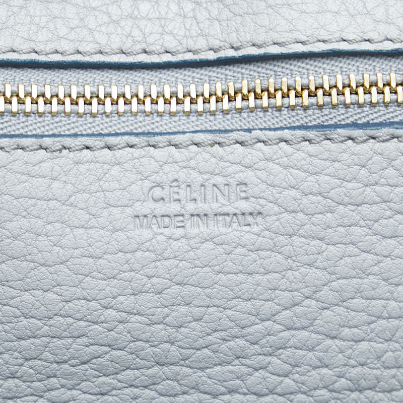 Celine Thai Bag Handbag Light Blue Leather Women's CELINE [Used]