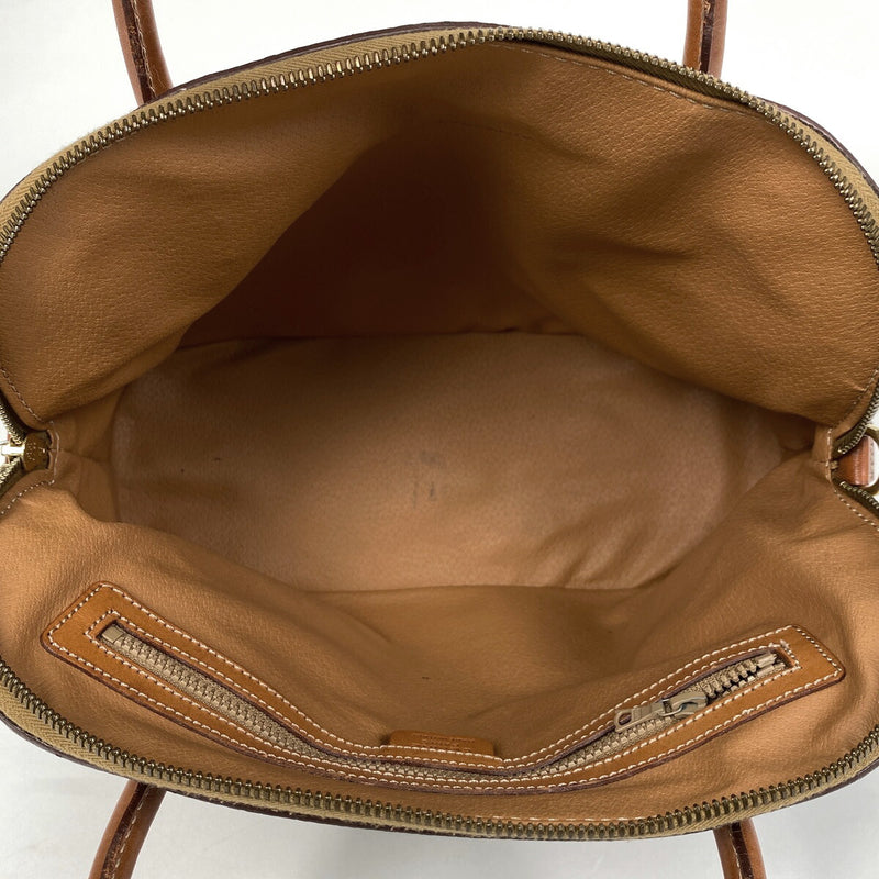 CELINE Macadam pattern handbag 2WAY shoulder bag handbag coated canvas brown