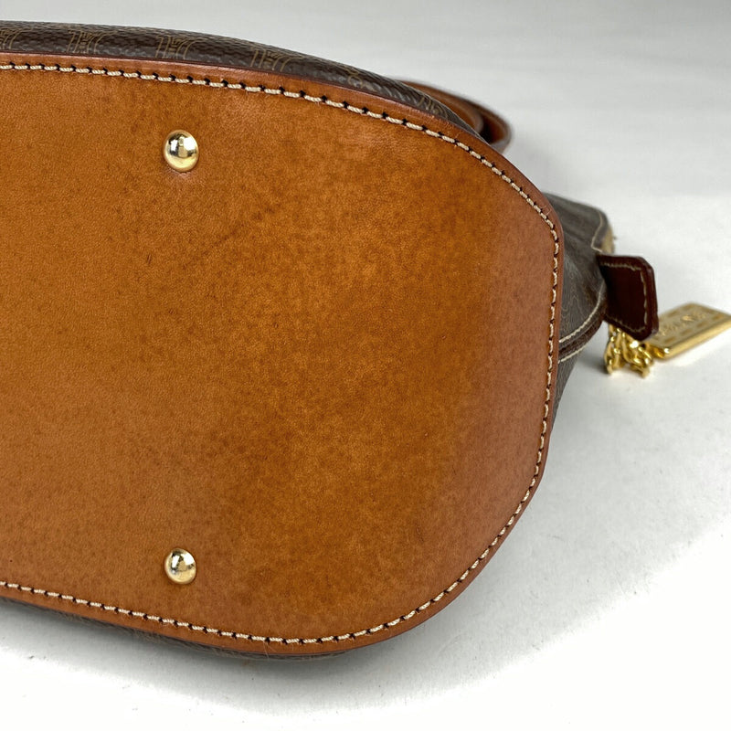 [Clearance Sale] Celine Macadam Pattern Handbag Tote Bag Coated Canvas Brown