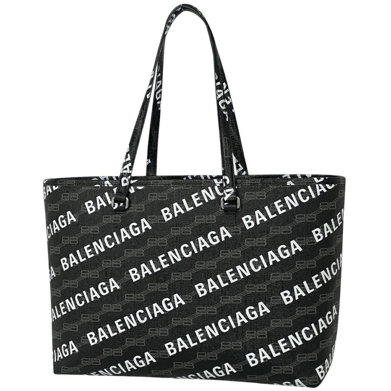 Balenciaga logo tote bag BB Monogram Signature shoulder bag Tote bag Coated