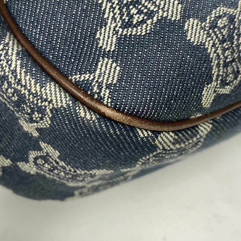 CELINE Paris Macadam Shoulder Bag One Shoulder Handbag Shoulder Bag Denim Blue