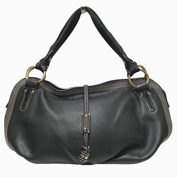 CELINE Bitter Sweet Leather Black Bag Handbag Women's Free Shipping [Used]