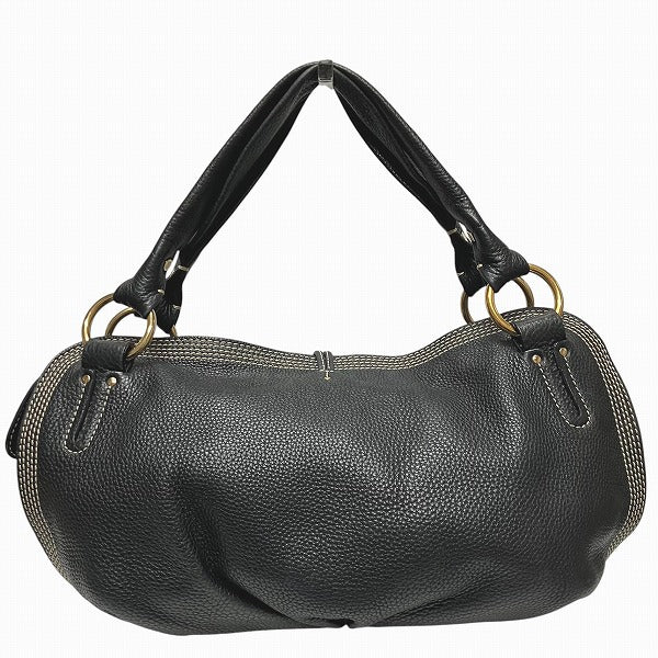 CELINE Bitter Sweet Leather Black Bag Handbag Women's Free Shipping [Used]