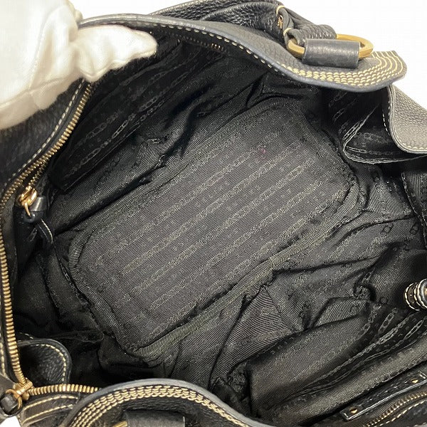 CELINE Bitter Sweet Leather Black Bag Handbag Women's Free Shipping [Used]