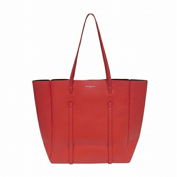 Balenciaga Everyday Tote S 475199 Red Leather Bag Tote Bag Unisex Free Shipping