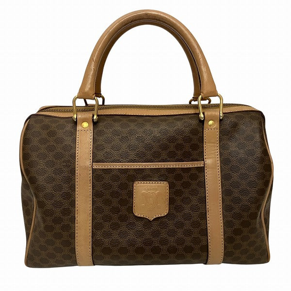 CELINE Macadam Mini Boston Bag Bag Handbag Unisex Free Shipping [Used]