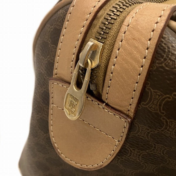 CELINE Macadam Mini Boston Bag Bag Handbag Unisex Free Shipping [Used]
