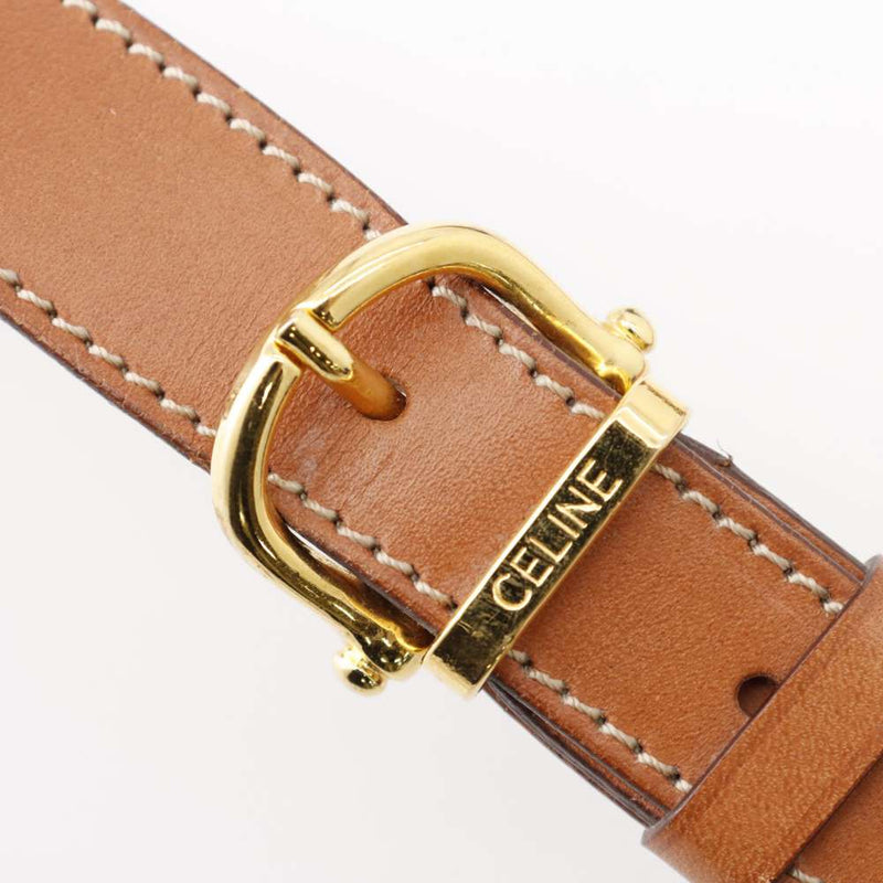 Celine Shoulder Bag Macadam Leather Charm CELINE Vintage Brown Bag [Security