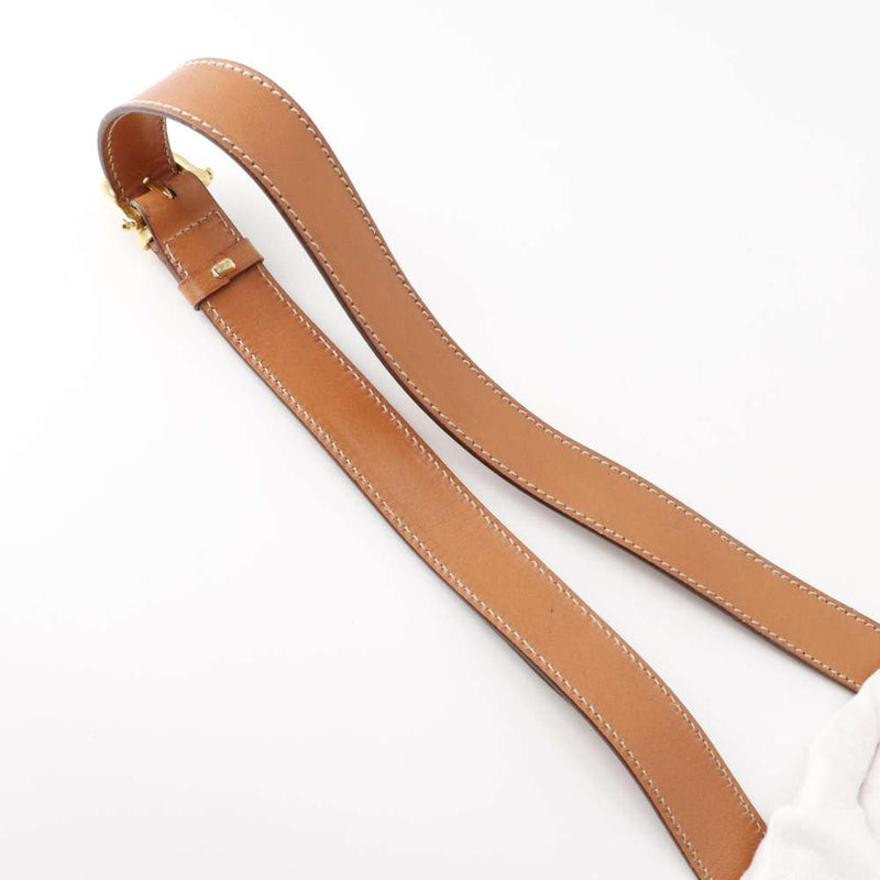 Celine Shoulder Bag Macadam Leather Charm CELINE Vintage Brown Bag [Security