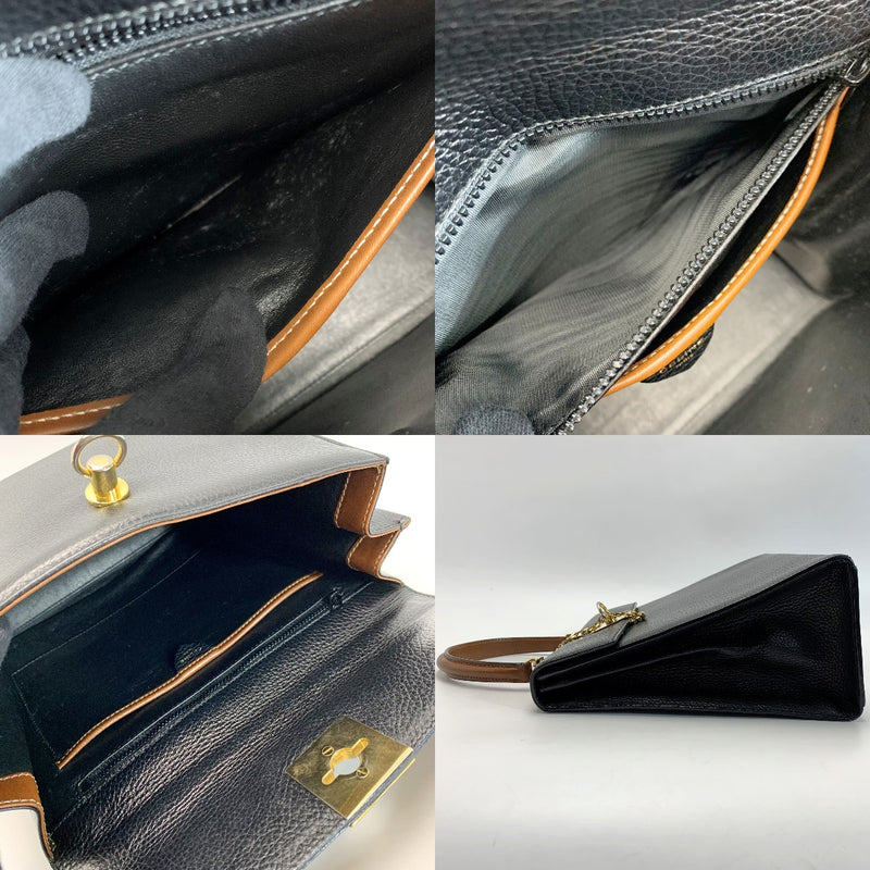 ☆☆ [Used] CELINE M08 Black Handbag Women's Circle Fittings C Rank