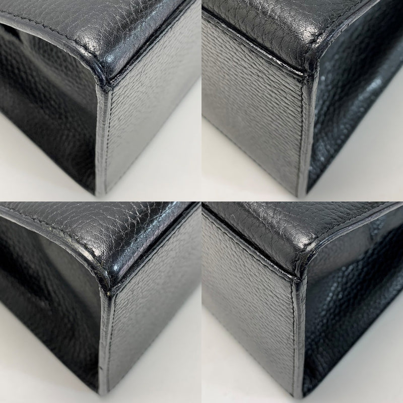 ☆☆ [Used] CELINE M08 Black Handbag Women's Circle Fittings C Rank