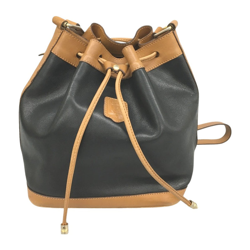 △△【Used】CELINE Triomphe Leather Drawstring Shoulder Bag Vintage C Rank