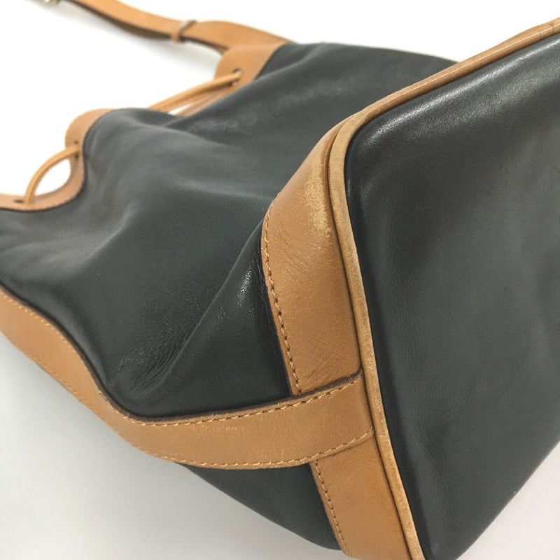△△【Used】CELINE Triomphe Leather Drawstring Shoulder Bag Vintage C Rank