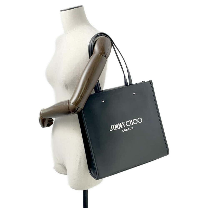 Jimmy Choo Tote Bag N/S Medium Leather N/S TOTE/M ANR JIMMY CHOO Black