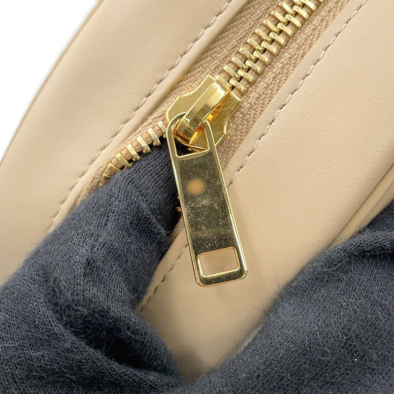 Celine Shoulder Bag Oval Cuil Triomphe Calf Leather 198603DXC.03ND CELINE Beige