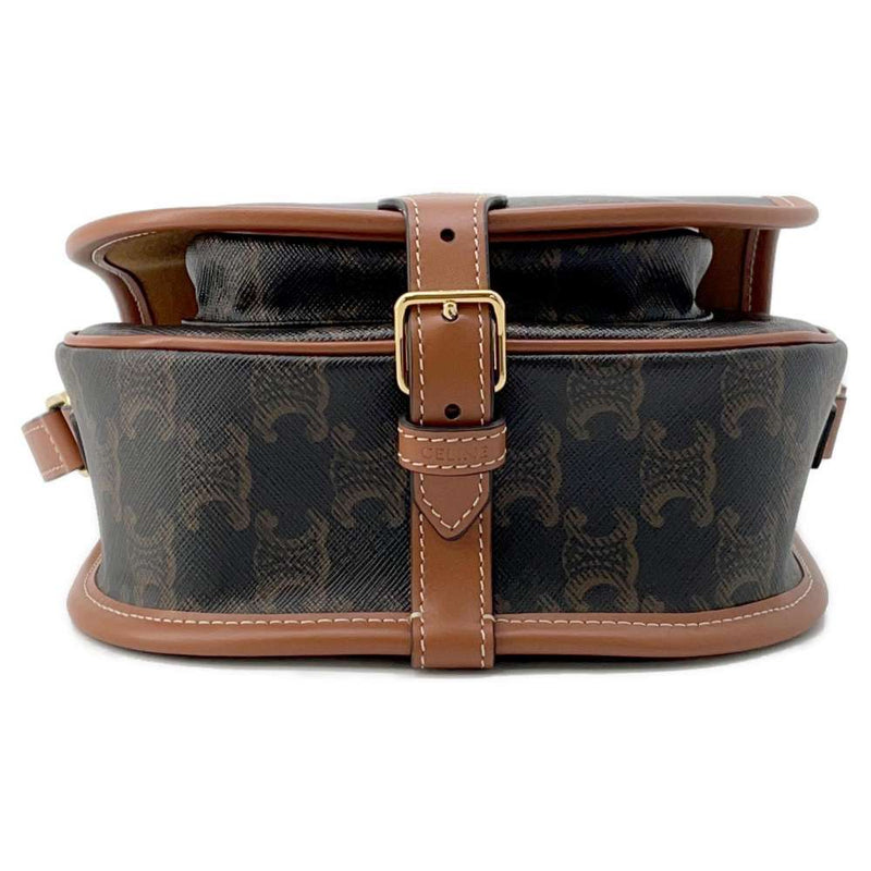 Celine Shoulder Bag Medium Forco Triomphe Canvas Leather 191502BZJ.04LU CELINE