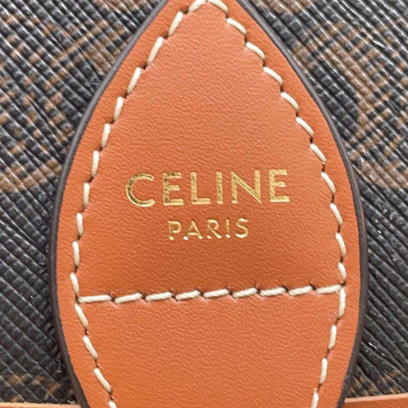 Celine Shoulder Bag Medium Forco Triomphe Canvas Leather 191502BZJ.04LU CELINE