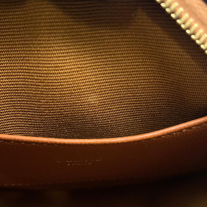 Celine Shoulder Bag Triomphe Round Purse 10G342DGZ04BT CELINE Bag [Guaranteed]