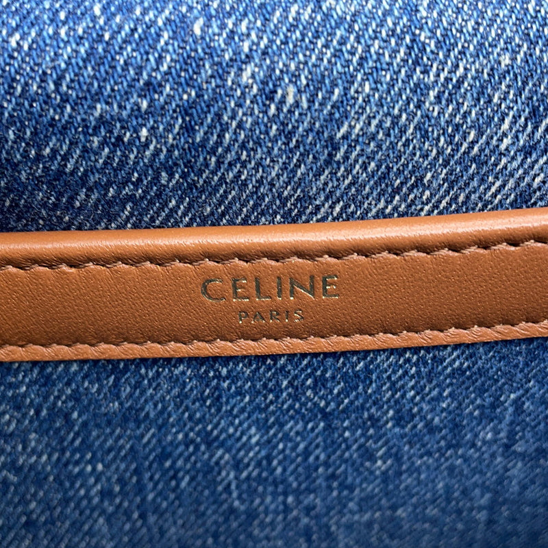 Celine Chain Shoulder Bag Monochrome Denim 11127 2ETN 07DD CELINE Bag [Used]