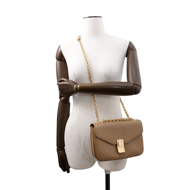 Celine Chain Shoulder Bag C Medium Calf Leather 187253 CELINE Bag [Guaranteed]