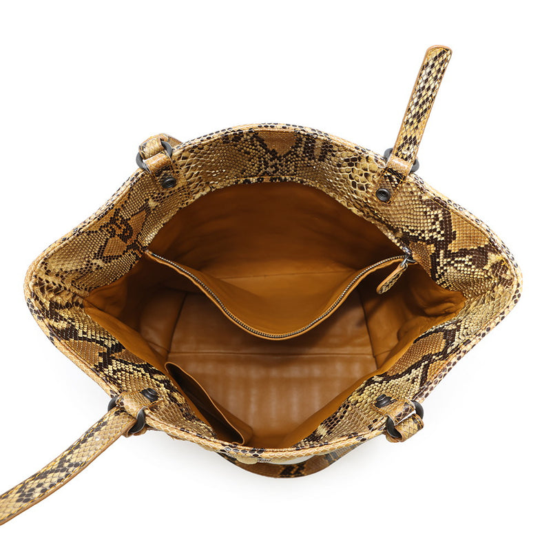 Bottega Veneta Tote Bag Stripe Velour Python BOTTEGA VENETA Bag [Guaranteed]