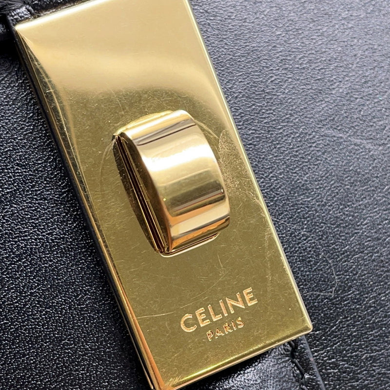 Celine Handbag 16 Saize Medium Leather 187373BEY.38NO CELINE 2-way shoulder