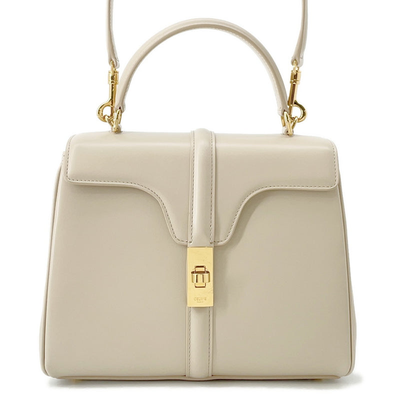 Celine Handbag 16 Saize Calf Leather 188003 CELINE 2-way bag [Guaranteed]